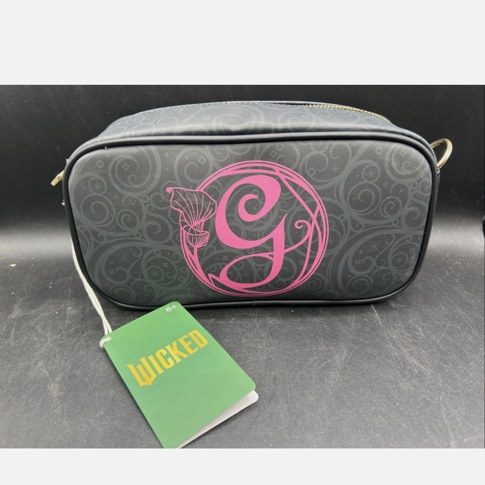 Wicked hard tag loungefly Black Bag with Pink and Green Accents